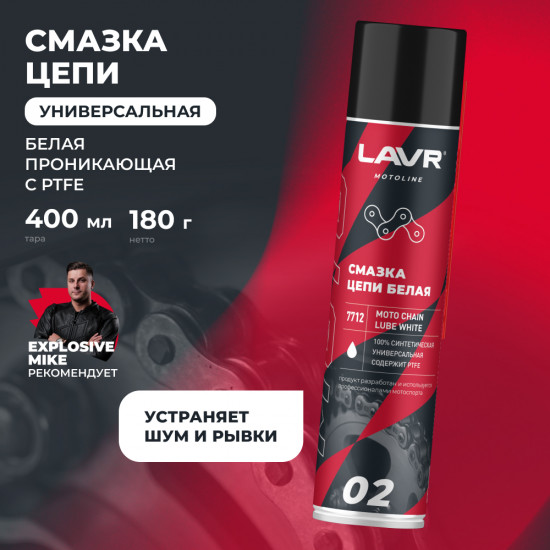 Смазка цепи для мотоциклов «Motoline»