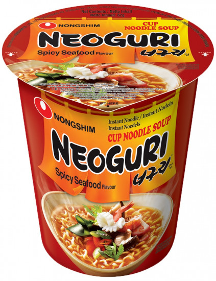 Лапша быстрого приготовления с морепродуктами острая «Neoguri. Hot»