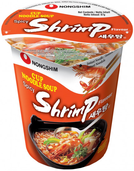 Лапша быстрого приготовления с креветками «Spicy Shrimp Noodle Soup Cup»