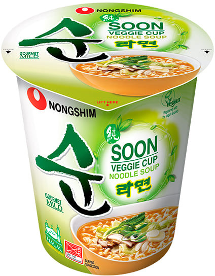 Лапша быстрого приготовления овощная «Soon Veggie Cup»