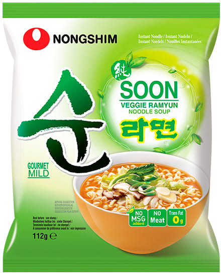 Лапша быстрого приготовления овощная «Soon Veggie Ramyun»