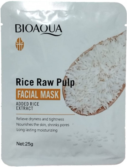 Маска для лица тканевая «Rice Raw Pulp Facial Mask»