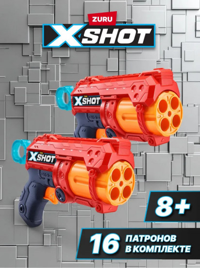 Комплект бластеров «X-Shot Dual Excel Fury 4»