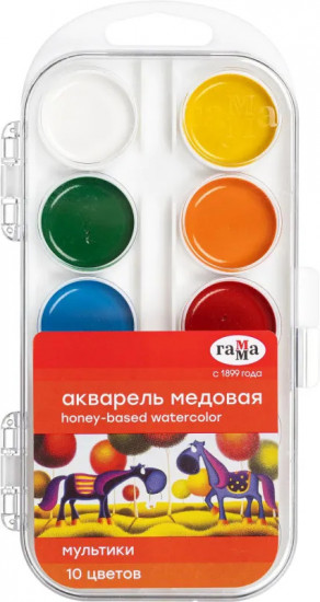Краски акварельные «Мультики»