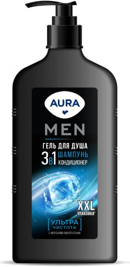 Гель для душа мужской 3 в 1 «Ультра чистота»