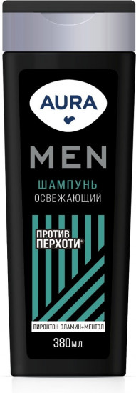 Шампунь для волос мужской освежающий с ментолом «Против перхоти»