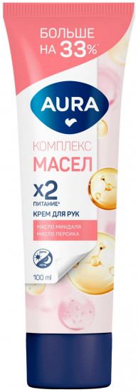 Крем для рук комплексный с маслом миндаля и персика «Питание»