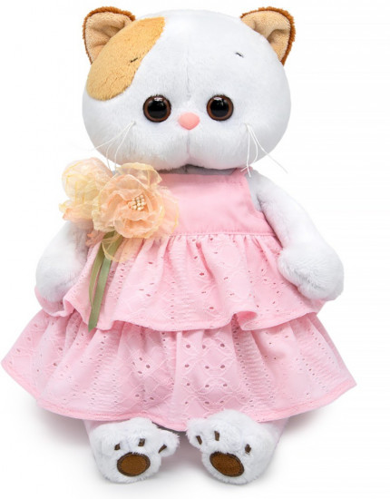 Игрушка мягкая «Кошка Ли-Ли в сарафане с цветами»
