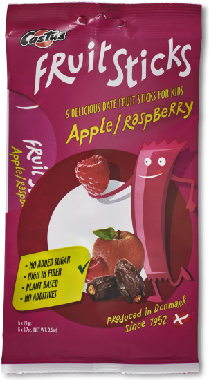 Набор батончиков на финиковой основе с яблоком и малиной «Fruit sticks»