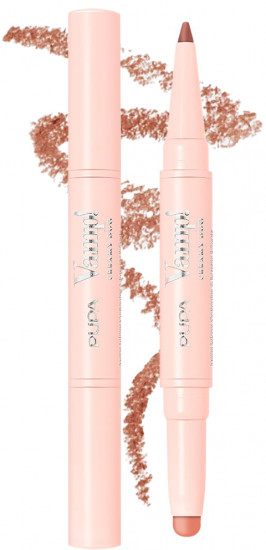 Помада-карандаш двусторонняя для губ «Vamp! Creamy Duo», тон 002 Medium nude