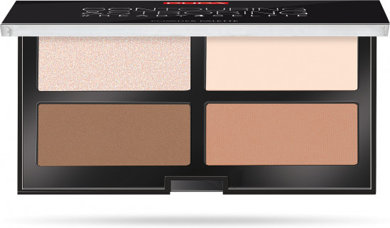 Палитра для контурирования лица «Contouring and Strobing Powder», оттенок 001
