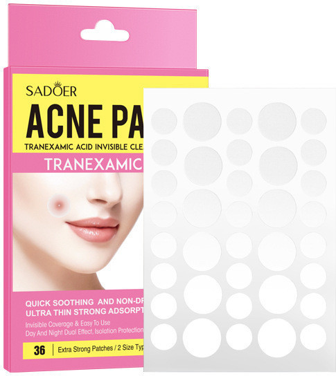 Гидроколлоидные патчи с салициловой и транексамовой кислотами «Acne Patch Tranexamic Acid»