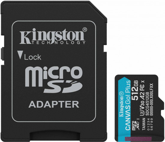 Карта памяти microSDXC Class 10 U3 Kingston SDCG4/512GB