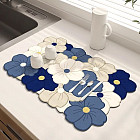 Коврик для сушки посуды «Цветы»