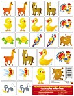 Наклейки на шкафчики для детского сада «Домашние животные»