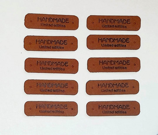 Набор бирок пришивных «Handmade»