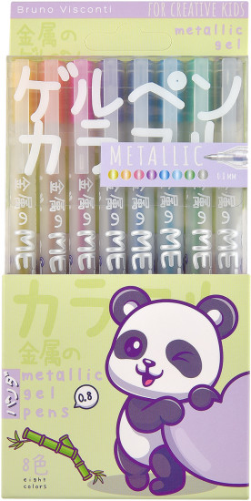 Набор ручек «UniWrite Metallic. Kawaii animals»