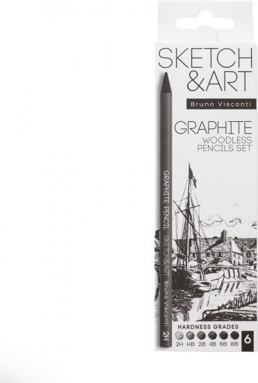 Набор карандашей цельнографитовых «SketchandArt»