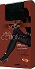 Колготки их хлопка и шерсти "Lana Cotton" (nero, 160 DEN)