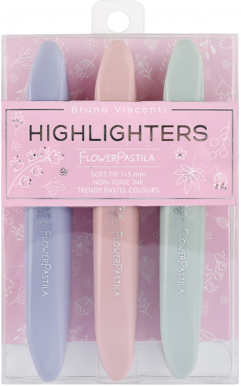 Набор текстовыделителей «Flower marker pastila»