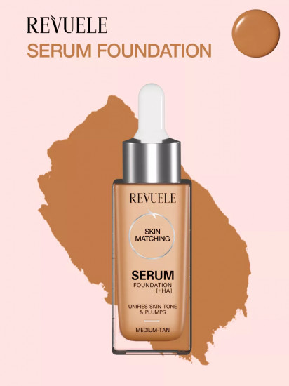 Тональный гиалуроновый крем с дроппером « Serum Foundation + HA», оттенок Medium-Tan