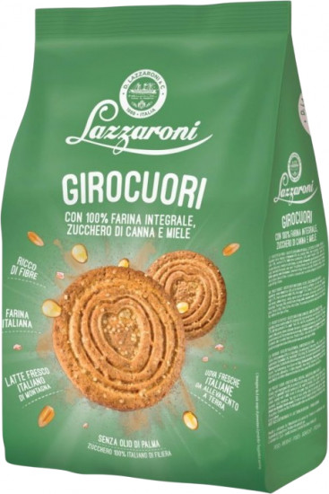 Печенье цельнозерновое с мёдом «Girocuori»