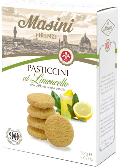 Печенье со вкусом лимончелло и лимона «Pasticcini al limoncello»