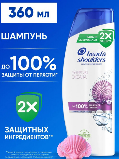 Шампунь против перхоти «Энергия океана»