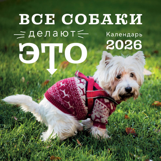 Календарь настенный на 2026 год «Все собаки делают это»