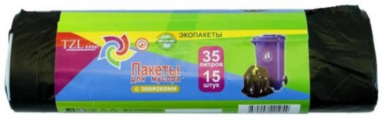 Пакеты для мусора  с затяжками