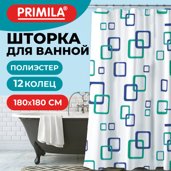 Штора для ванной «Фигуры»