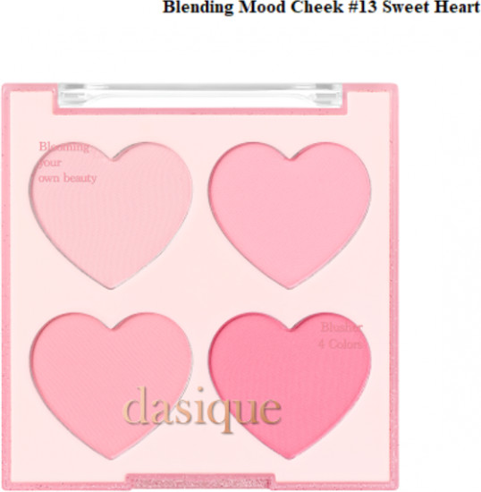 Палетка румян для лица «Blending Mood Cheek», оттенок 13 Sweet Heart