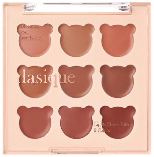 Палетка румян и помад «Mood painting lip & cheek palette», оттенок 05 Cozy Bear