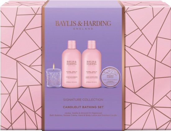 Набор подарочный «Jojoba, Vanilla & Almond Oil Luxury Candlelit Bathing Gift Set»