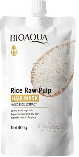 Маска для волос с экстрактом риса «Rice Raw Pulp Hair Mask»