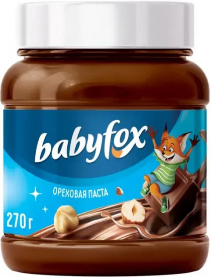 Паста шоколадно-ореховая «Babyfox»
