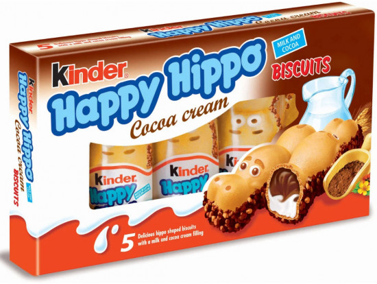 Набор печенья вафельного с начинкой из молока и какао «Happy Hippo Biscuits»