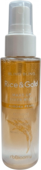 Мист для лица «Rice & Gold Make Up Fixer Mist Aurora Pearl»