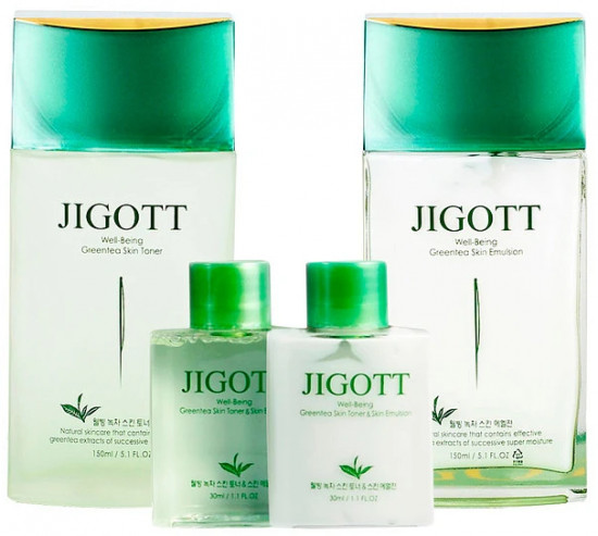 Набор для ухода за лицом мужской «Well-Being Green Tea Homme Skin Care 2Set»