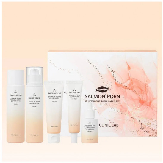 Набор уходовых средств для лица «Salmon PDRN Glutathione Total Care 5 Set»