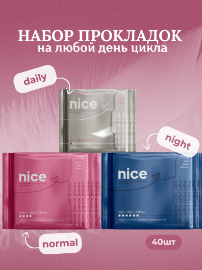 Набор женских гигиенических прокладок