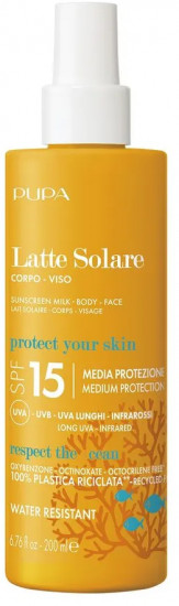 Молочко для лица и тела солнцезащитное «Latte Solare» SPF15