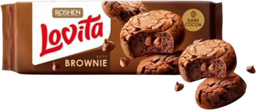 Сдобное печенье с какао «Lovita Brownie»