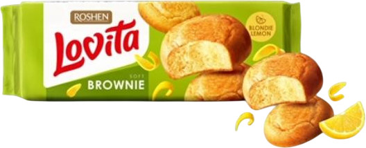 Сдобное печенье с лимоном «Lovita Brownie»
