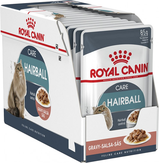 Набор кормов для кошек в соусе «Hairball Care»