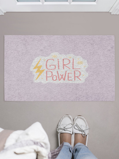 Коврик придверный «Girl power»