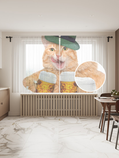 Комплект тюлей «Кот»
