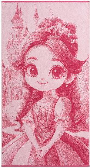 Полотенце махровое пестротканое «Cute Princess»
