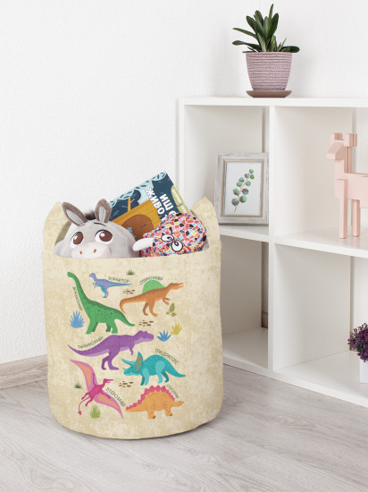 Корзина для хранения игрушек «Динозавры»
