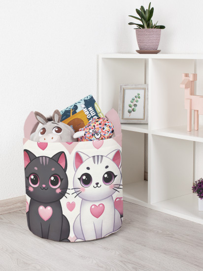 Корзина для хранения игрушек «Милые котики»